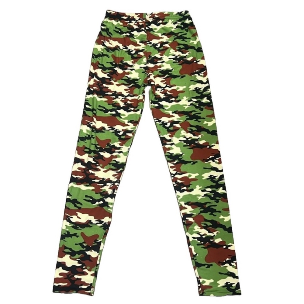 Leggings Depot Camouflage Leggings - Green, Brown, Black